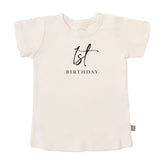 Finn & Emma Short Sleeve Graphic T-Shirt - 1st Year_1 - ANB Baby